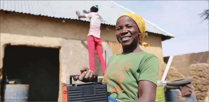  ??  ?? A happy Chibok resident