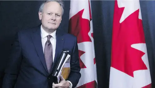  ?? SEAN KILPATRICK / THE CANADIAN PRESS FILES ?? Canadian heavy oil’s price collapse may give Bank of Canada Governor Stephen Poloz pause on an interest rate hike.