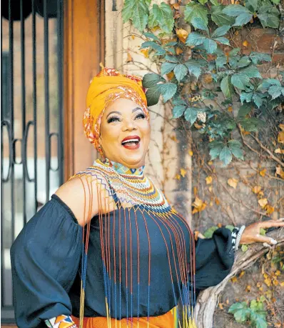  ?? CONTRIBUTE­D ?? South African world music singer, Lorraine Klaasen.