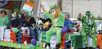  ??  ?? The Tesco float, winner of best float at the New Ross parade.