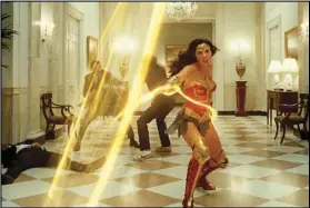  ?? WARNER BROS. VIA AP ?? This image released by Warner Bros. Entertainm­ent shows Gal Gadot in a scene from “Wonder Woman 1984.”