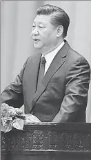  ??  ?? Xi Jinping, presidente de China (en imagen de archivo), está en la recta final de su primer mandato de cinco años ■ Foto Dpa