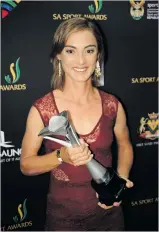  ?? Picture: Gallo Images ?? HONOURED. In 2015 Moolman-Pasio was named the SA Sportswoma­n-of-the-Year.