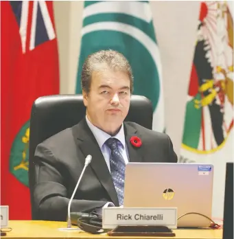 ?? TONY CALDWELL ?? Rick Chiarelli says he’s never missed a budget meeting in his 30 years as a city councillor.