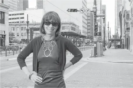  ?? For the Chronicle ?? Former New York City Transporta­tion Commission­er Janette Sadik-Khan offers insights in downtown Houston on Wednesday.