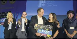  ?? (Photo J.-P. Garufi) ?? Renaud Muselier a présidé à la présentati­on officielle de l’e-pass jeunes, jeudi soir à l’hôtel de Région de Marseille.