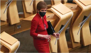  ??  ?? Nicola Sturgeon said Level 2 would ‘restore much more normality to our everyday lives’