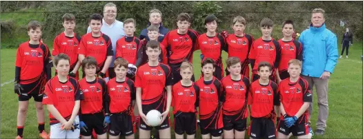  ??  ?? The Fossa football team that took part in the Féile football county finals