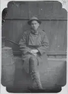  ?? TORONTO STAR FILE PHOTO ?? Harold Innis, pictured here in 1916, went off to war and came home determined to document Canada’s culture and history. His story is included in Charlotte Gray’s most recent book.