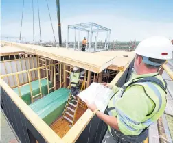  ??  ?? There has been a sharp drop in orders for constructi­on firms.