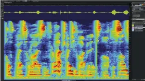  ?? ?? Different colour schemes and the ability to shift to a 3D view make the spectrogra­m more readable