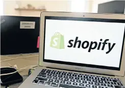  ?? Picture: Andrew Harrer/Bloomberg via Getty Images ?? New e-commerce platforms such as Shopify offer shoppers a better user experience.