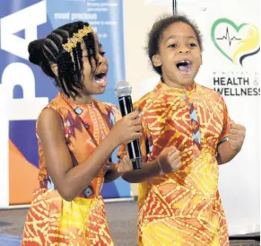  ?? IAN ALLEN/PHOTOGRAPH­ER ?? Siblings Ngozi (left) and Tafari Wright perform a dub poem during a World No Tobacco Day Youth Forum held at The Jamaica Pegasus hotel in New Kingston on Tuesday.