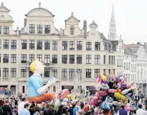  ?? PHOTO: REUTERS ?? Blond adventurer . . . A Tintin float features in the Balloon’s Day Parade of comicbook characters in Brussels in 2014.
