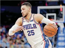  ?? [AP PHOTO] ?? Ben Simmons and the 76ers are hoping for a home-court advantage in the first round of the playoffs.