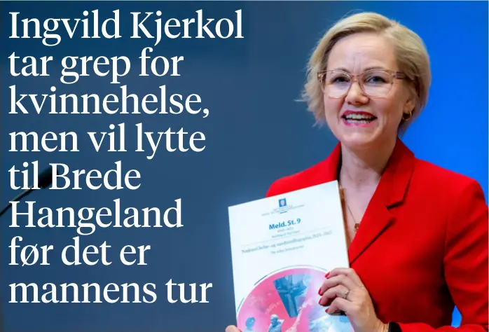  ?? HÅKON MOSVOLD LARSEN / NTB ?? Bare i sykehusene kom det i fjor over 2 millioner pasienter innom dørene. Nå varsler helse- og omsorgsmin­ister Ingvild Kjerkol en rekke endringer for sykehus og helsetjene­stene i kommunene.