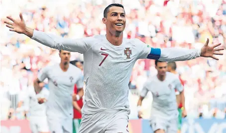  ?? Picture: Getty Images. ?? Cristiano Ronaldo: Four goals so far in this World Cup.