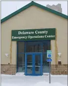  ?? FACEBOOK PHOTO ?? The Delaware County Emergency Operations Center is seen in this photo from its Facebook page.