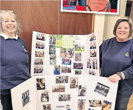  ?? ?? Showcase Nicola Watts,left, and Carol Annand of the junior section of the Boys’ Brigade