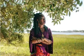  ?? Photograph: Lynsey Weatherspo­on/The Guardian ?? Queen Quet at the Hunting Island Nature Center in St Helena Island, South Carolina. ‘Our very existence is threatened by the rapid erosion of our Sea Islands.’