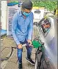  ?? HT PHOTO ?? Petrol and diesel prices rose by 25 paise on Wednesday.