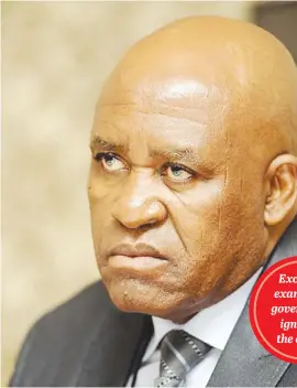  ??  ?? SET ASIDE. The decision to appoint national head of the Hawks Berning Ntlemeza was set aside in court yesterday.