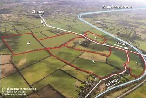  ??  ?? The 183ac farm at Allenswood is suitable for grazing, livestock or equestrian