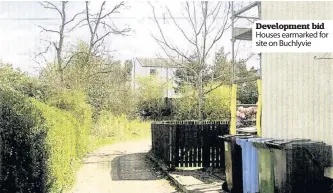  ??  ?? Developmen­t bid Houses earmarked for site on Buchlyvie