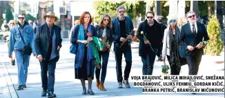  ??  ?? voja brajović, Milica Mihajlović, snežana bogdanović, uliks fehmiu, gordan kičić, branka petrić, branislav Mićunović