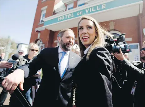  ?? GRAHAM HUGHES / THE CANADIAN PRESS ?? Ruth Ellen Brosseau, MP for Berthier-Maskinonge was re-elected last fall despite disappoint­ing results for several other New Democrats. She said she will be reviewing the terms of the NDP leadership race and is “certainly going to reflect” on the...