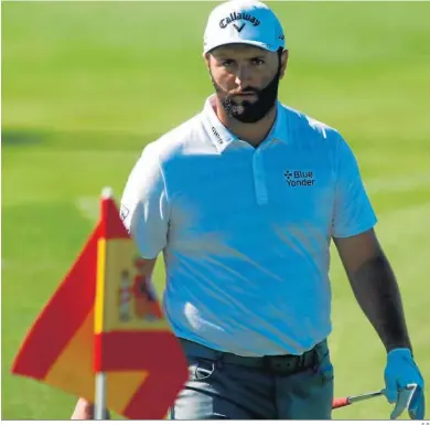  ?? E.P. ?? Rahm, al finalizar uno de los hoyos en la primera jornada del torneo español.