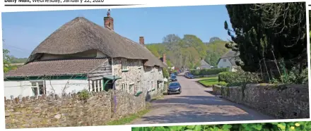  ??  ?? Picture postcard: Gittisham in Devon, where author and farm volunteer Katherine Bevan, right, was murdered