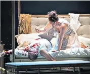  ??  ?? Riveting: Robert Hayward as Scarpia and Giselle Allen as Tosca