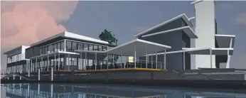  ??  ?? An artist’s impression of Gold Coast City Marina and Shipyard’s $5m innovation hub.