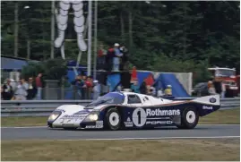  ??  ?? Below right: 1986 Le Mans, Derek Bell, Hans-joachim Stuck and Al Holbert drove their 962C to overall victory