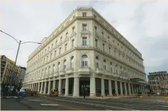  ?? (Reuters) ?? THE RENOVATED Belle Epoque shopping mall, which houses the Gran Hotel Manzana in the top floors and luxury stores on the ground floor, is seen in Havana last month.