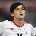  ?? — AFP ?? Iran’s Sardar Azmoun looks on prior to the internatio­nal friendly football match between Turkey and Iran at Basaksehir Fatih Terim stadium in Istanbul.