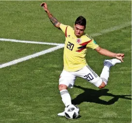  ?? FOTO ?? Juan Fernando Quintero, jugador del River Plate (a préstamo por Porto), fue uno de los destacados por Colombia.