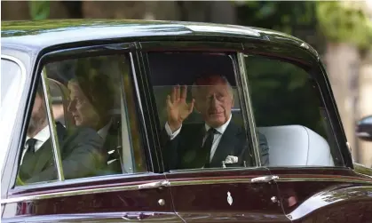  ?? Stefan Rousseau/PA ?? King Charles III leaving Clarence House, London, ahead of the ceremonial procession of the Queen’s coffin, 14 September 2022. Photograph: