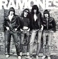  ?? SIRE RECORDS FILE PHOTO ?? The Ramones on the cover of their 1976 album, leaning against a brick wall not far from the famous club CBGB in a photo taken by Roberta Bayley. They are, from left, Johnny, Tommy, Joey and Dee Dee Ramone.