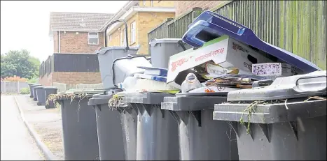  ??  ?? Serco has often been criticised for missed bin collection­s and has failed to hit targets