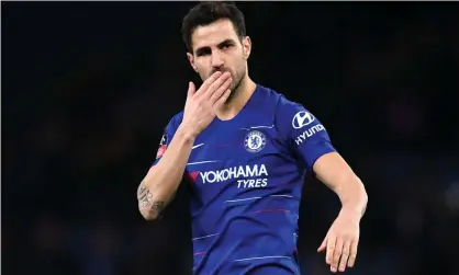  ??  ?? Cesc Fàbregas is leaving Chelsea for Monaco after spells at Arsenal and Barcelona. Pep Guardiola once descrobed him as “the most special player in the world for that ball in behind”. Photograph: Darren Walsh/Chelsea FC via Getty