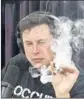  ?? YouTube ?? ELON MUSK caused his latest stir late Thursday when he smoked marijuana on a live webcast.