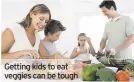  ??  ?? Getting kids to eat veggies can be tough