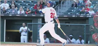  ??  ?? Toronto Blue Jays prospect Rowdy Tellez says he has struggled at the triple-A level this season, due in part to his mother’s fight with Stage 4 melanoma.