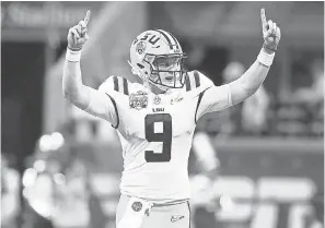  ??  ?? Joe Burrow, who grew up in Athens, Ohio, says, “Any time that I can give back to my hometown – that’s given me so much to me – I’m gonna jump on that opportunit­y.” JASON GETZ/ USA TODAY SPORTS