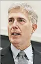  ?? OLIVER CONTRERAS/TNS ?? Justice Neil Gorsuch said the law’s protection was clearly limited.