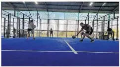  ?? ©Le Républicai­n 47 / Tomy Rigouleau. ?? Le projet d’Urban Soccer permettra notamment la pratique du padel, une activité qui n’existe pas actuelleme­nt à Taverny.