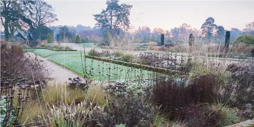  ??  ?? The Italian Garden with its box-edged beds of herbaceous perennials and grasses