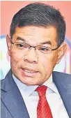  ??  ?? Datuk Seri Saifuddin Nasution Ismail